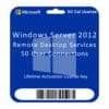 Microsoft Windows Server 2012 Remote Desktop Services 50 User CALs - RDS