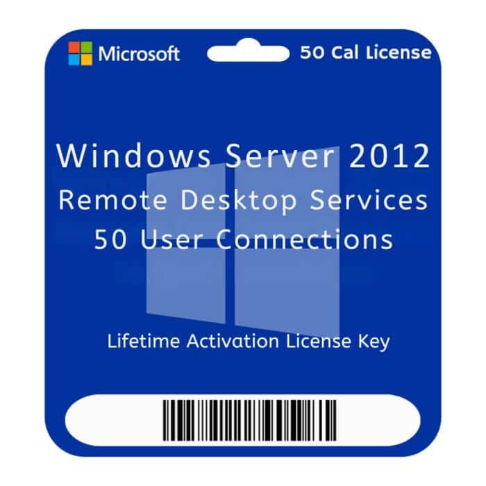 Microsoft Windows Server 2012 Remote Desktop Services 50 User CALs - RDS