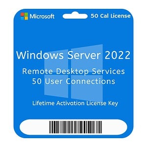 MS Windows Server 2022 Remote Desktop Services 50 User CALs | Lifetime Licensing