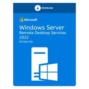 MS Windows Server 2022 Remote Desktop Services 50 User CALs | Lifetime Licensing