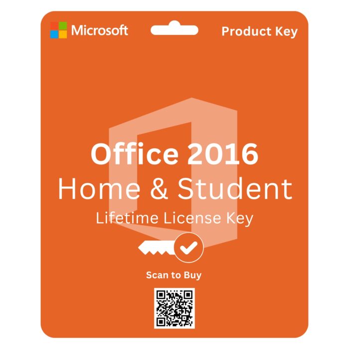 Microsoft Office 2016 Home and Student Product Key for Word, Excel, PowerPoint, and OneNote