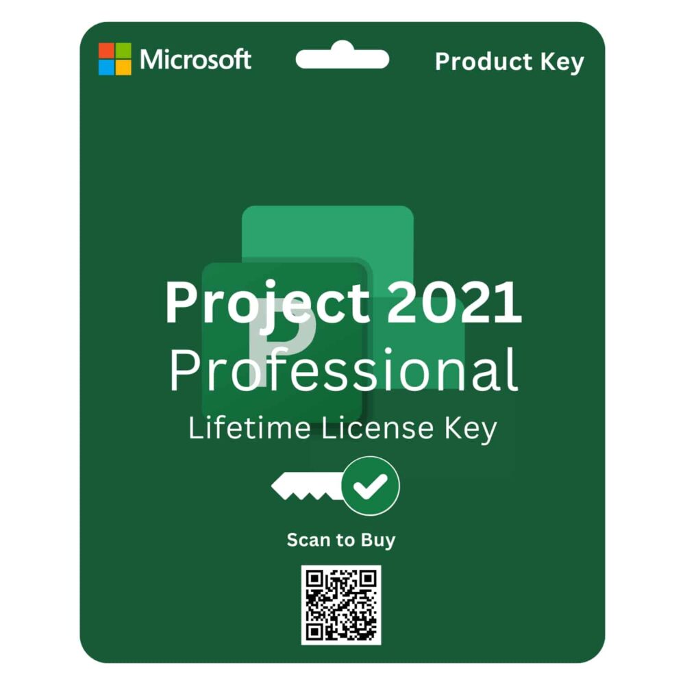 Microsoft Project Professional 2021 Activation Key for 1PC, ideal for project management and task tracking.