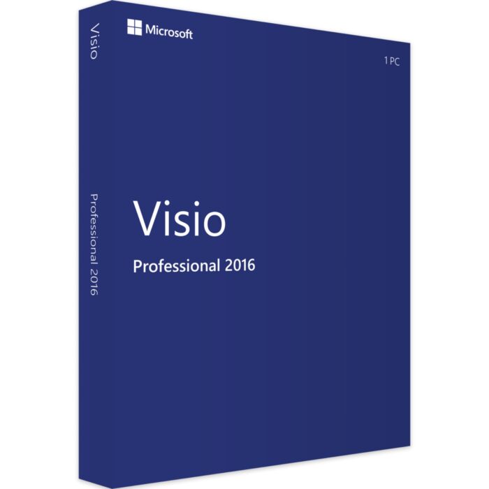 Microsoft Visio 2016 Professional Product Key 32/64-bit, genuine activation key for advanced diagramming and visual solutions