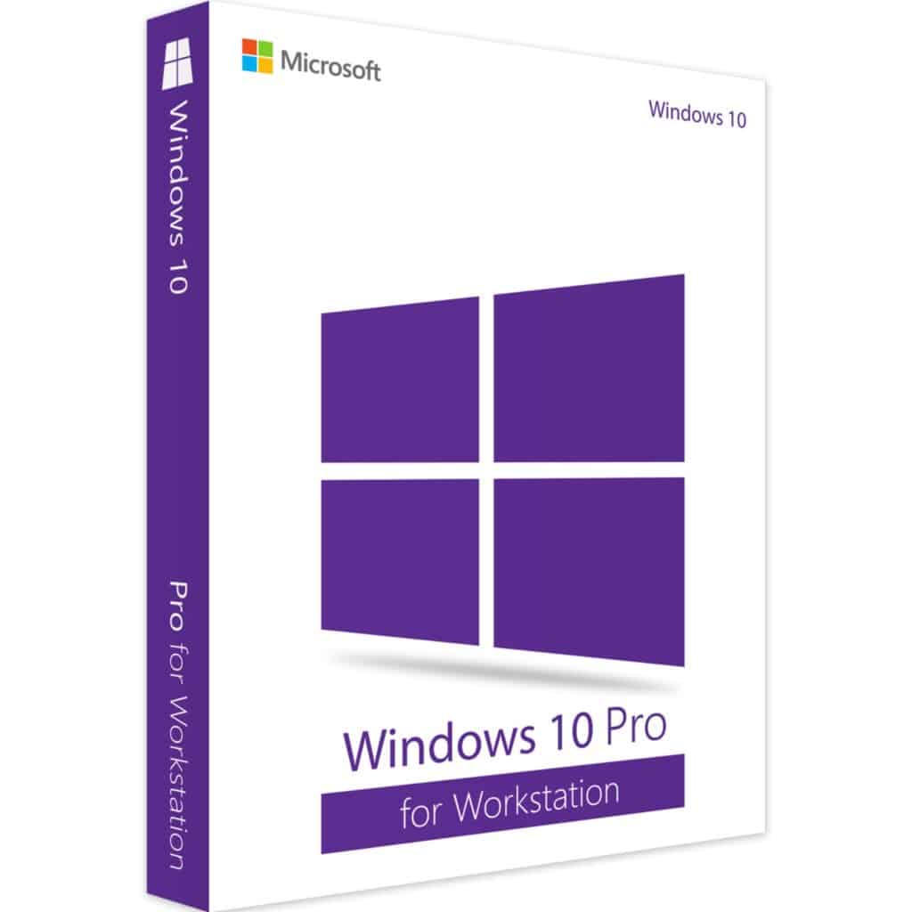 Microsoft Windows 10 Pro for Workstation License Key - 64-bit, designed for high-performance computing