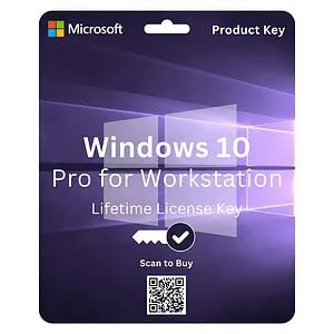 Microsoft Windows 10 Pro for Workstation License Key - 64-bit, designed for high-performance computing