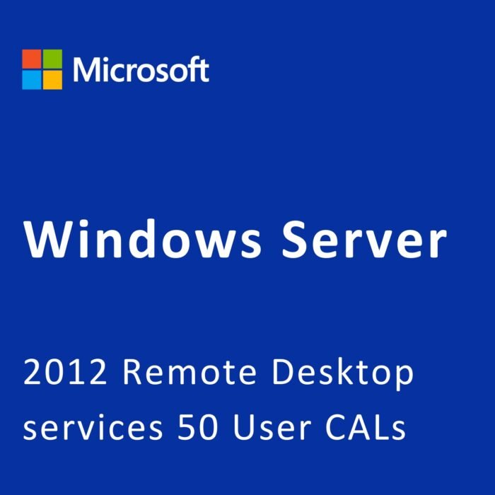 Microsoft Windows Server 2012 Remote Desktop Services 50 User CALs - RDS