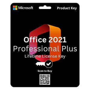 Office 2021 Professional Plus Lifetime License Key - Retail, full activation for Word, Excel, PowerPoint, and more.