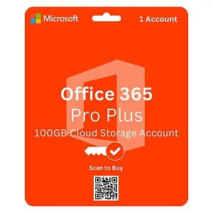 Office 365 Pro Plus 1 Year Subscription Account 5 Users, get access to premium Microsoft apps with a 1-year subscription