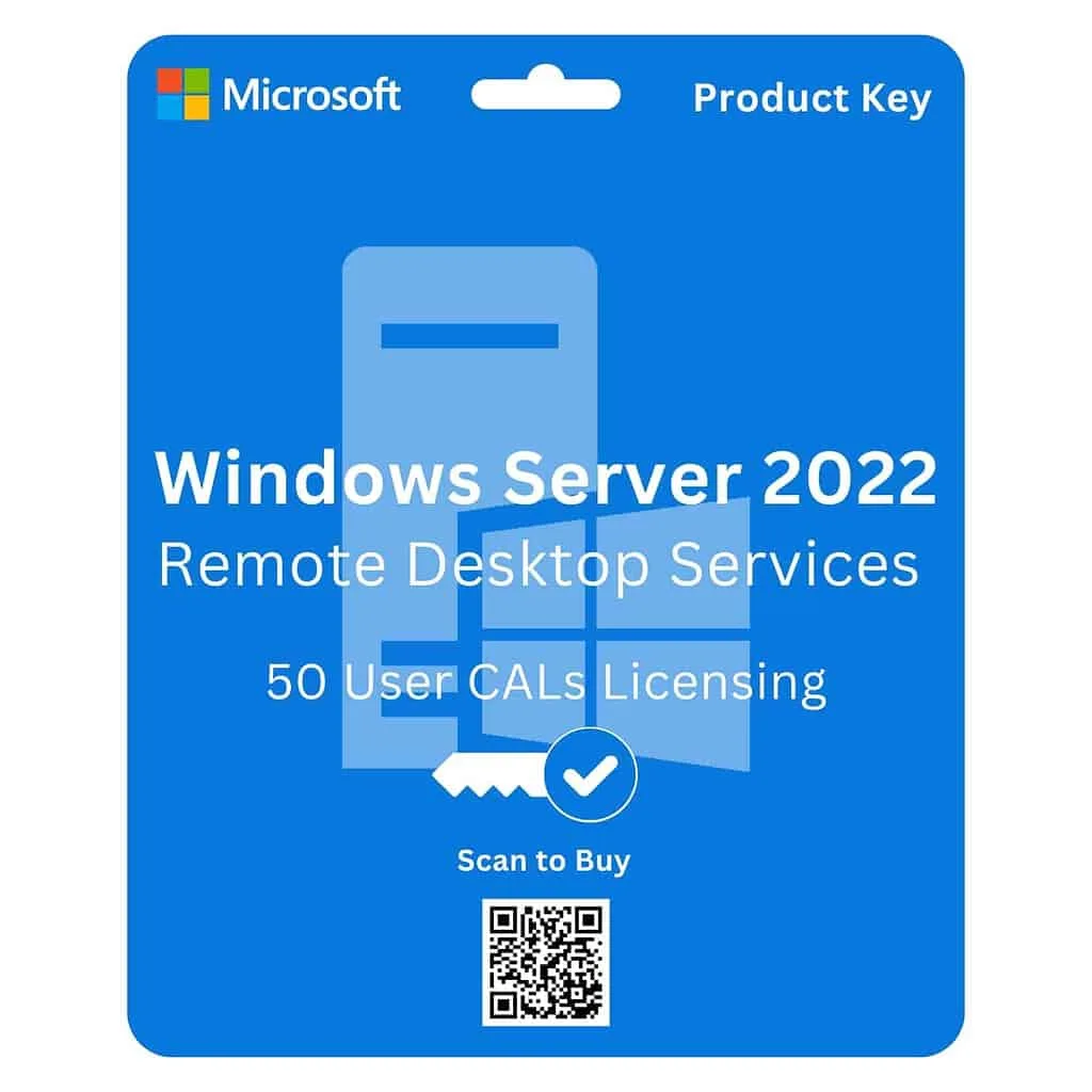 Microsoft Windows Server 2022 RDS - 50 User CAL