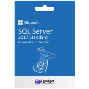 MS SQL Server 2017 Standard Edition | Lifetime License Key | Online Activation | 1 CAL