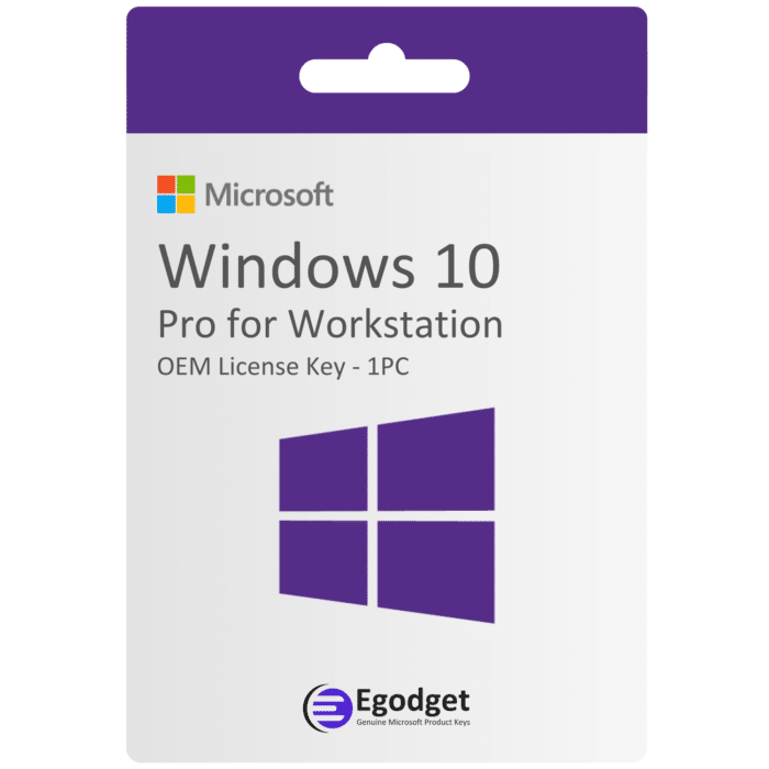 Microsoft Windows 10 Pro for Workstation License Key - 64-bit