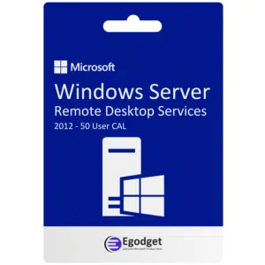 MS Windows Server 2012 Remote Desktop Services | 50 User CALs | Lifetime License Key