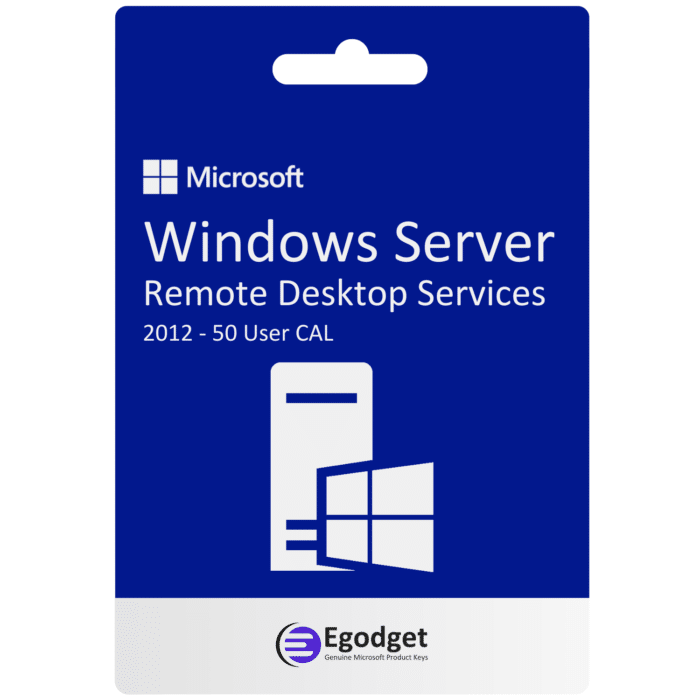 Microsoft Windows Server 2012 Remote Desktop Services 50 User CALs - RDS