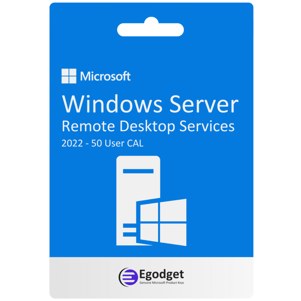 MS Windows Server 2022 Remote Desktop Services 50 User CALs | Lifetime Licensing