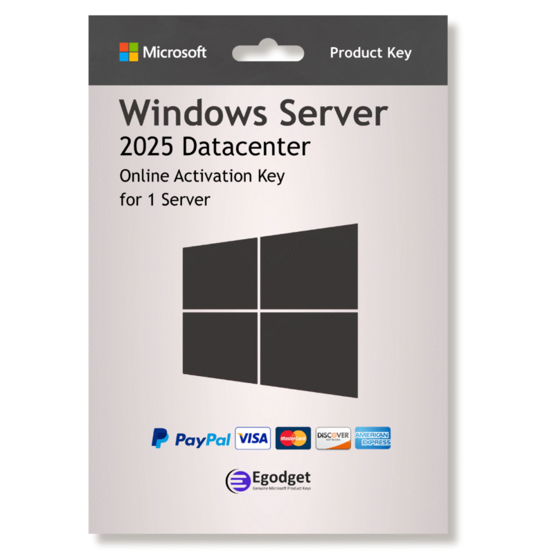 Microsoft Windows Server 2025 Datacenter License Key - 1 PC