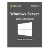 Microsoft Windows Server 2025 Standard License Key Retail Online Activation