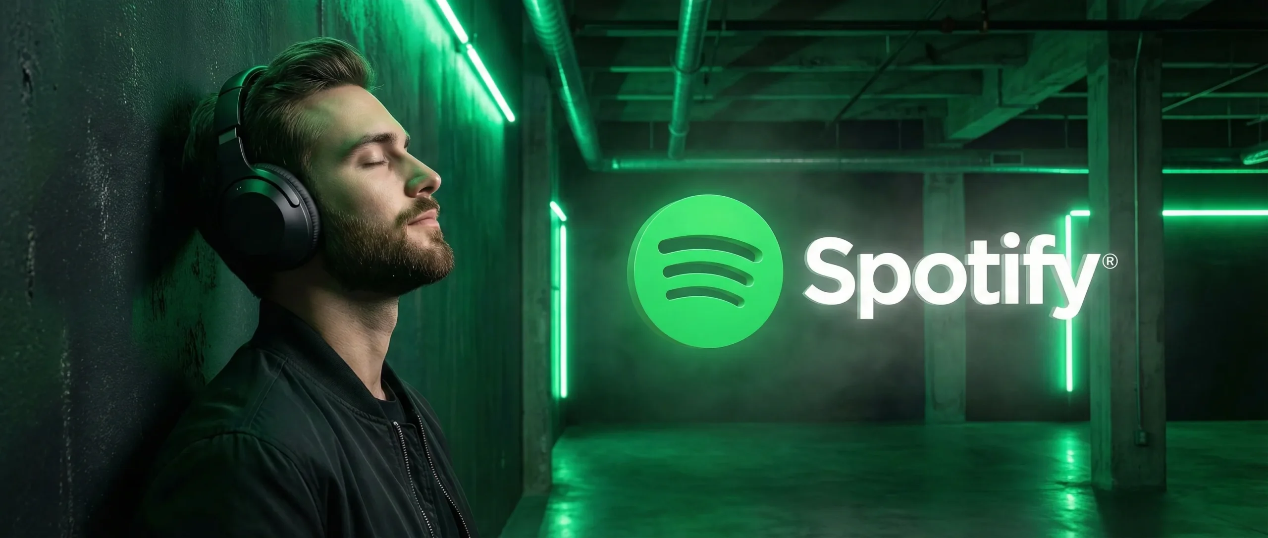 Listener enjoying music representing a Spotify Premium account with instant digital delivery