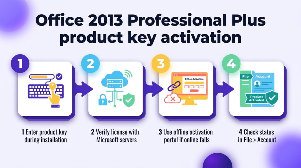 Office 2013 Professional Plus product key activation