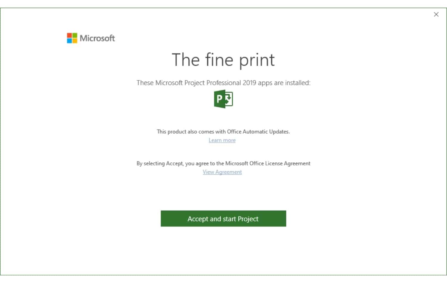 Microsoft Project 2019 Professional Activation Key - Bind