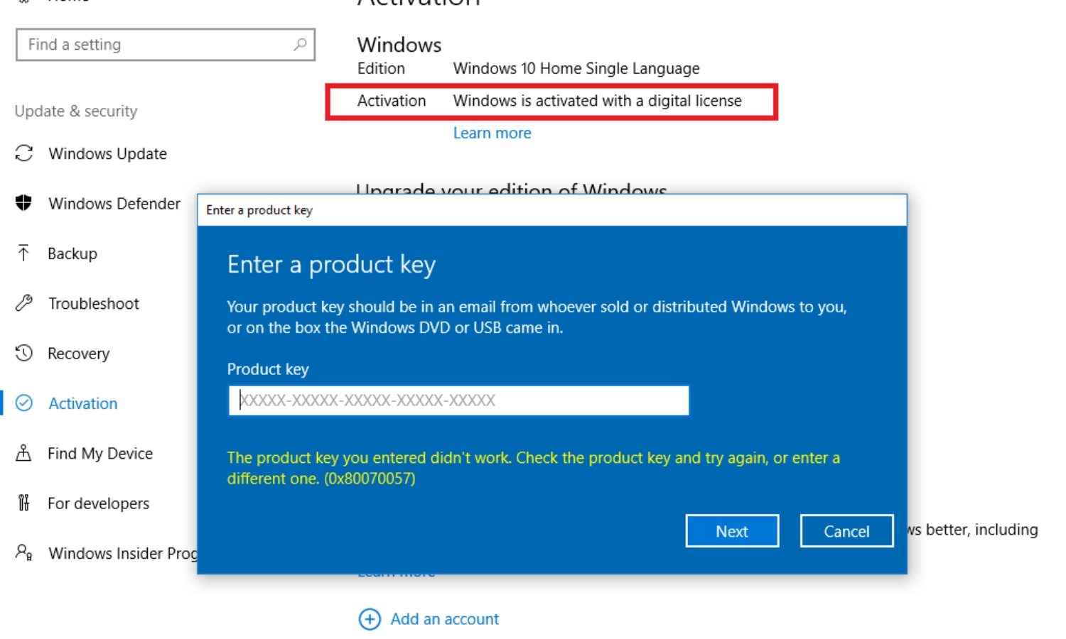 Microsoft Windows 10 Home Product Key - OEM