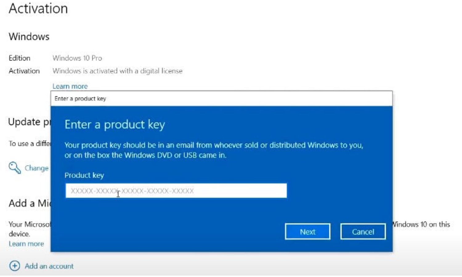 Microsoft Windows 10 Professional Product Key - OEM