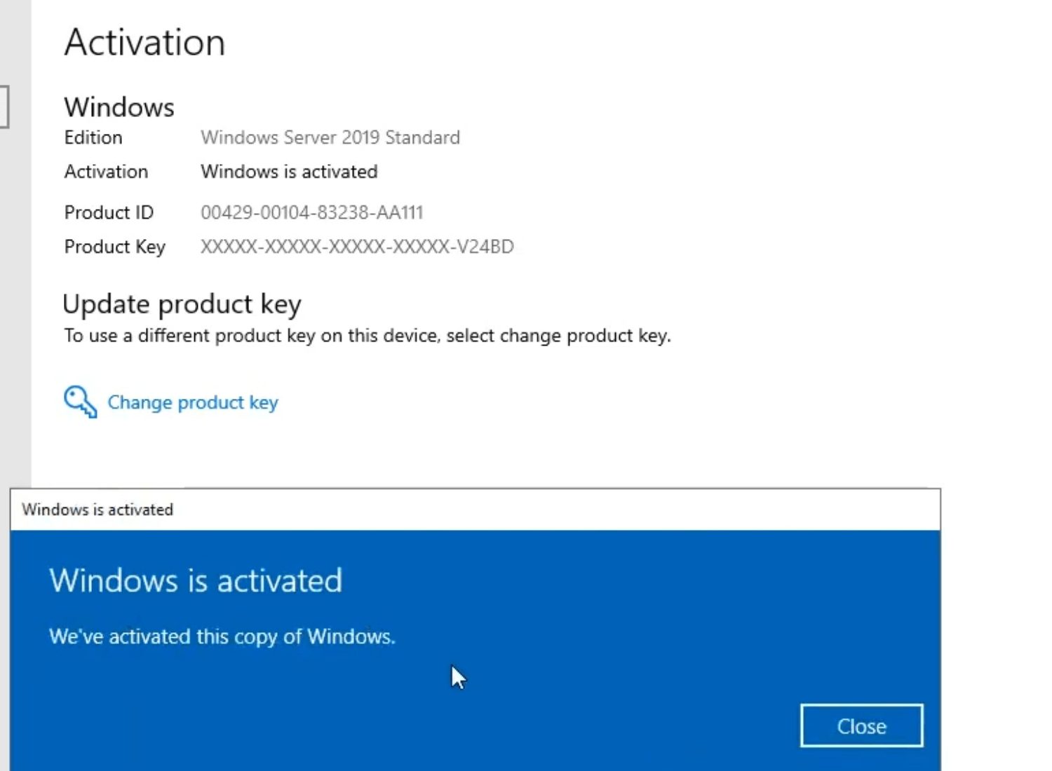 Microsoft Windows Server 2019 Standard License Key